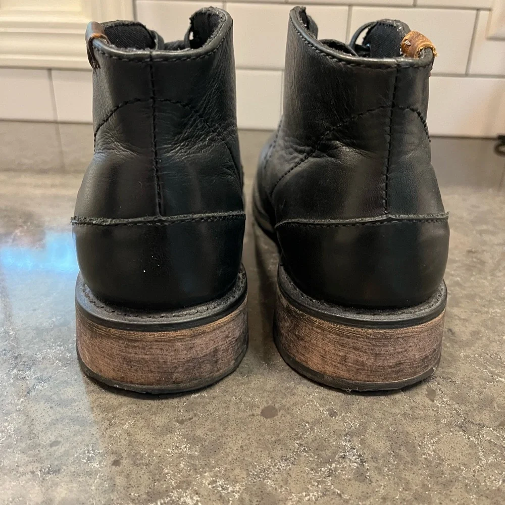 Harley-Davidson Black Leather Chukka style Motorcycle Boots, size 10